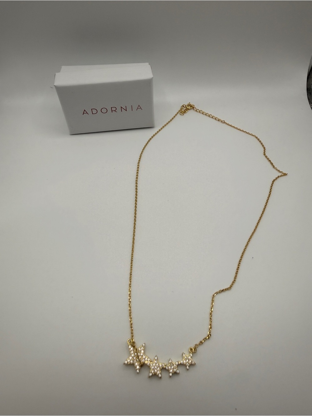 Adornia Gold Star Cluster Necklace - Gold